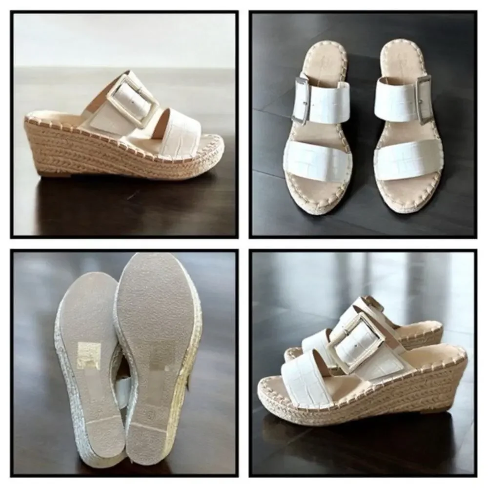 Vintage Havana Robin Wedge Sandals in White